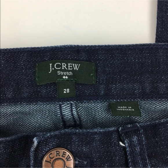 J. Crew Matchstick Jeans Dark Wash Sz 28 - Picture 5 of 6